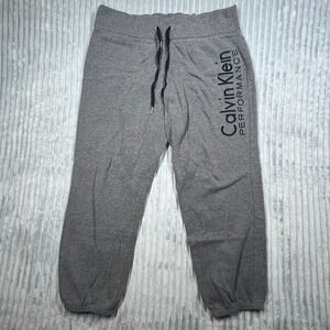 Calvin Klein Performance Sweatpants Women's XL Spellout Athleisure Loungewear‎